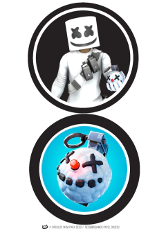 Kit imprimible Marshmallow Fortnite - tienda online