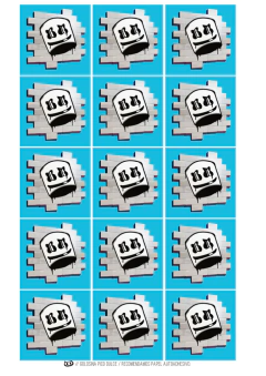 Imagen de Kit imprimible Marshmallow Fortnite