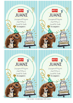 Kit imprimible Pets Mascotas - Tres Cerditos Kits Imprimibles