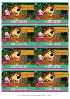 Imagen de Kit imprimible Masha y el Oso