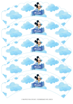 Kit imprimible Mickey Baby Disney na internet
