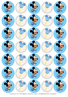 Kit imprimible Mickey Baby Disney - loja online