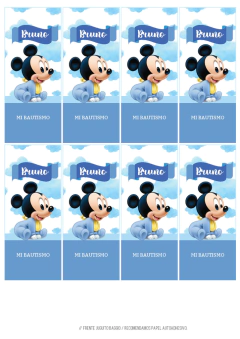 Kit imprimible Mickey Baby Disney na internet