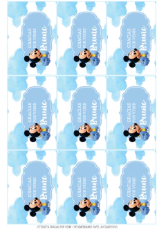 Kit imprimible Mickey Baby Disney - loja online