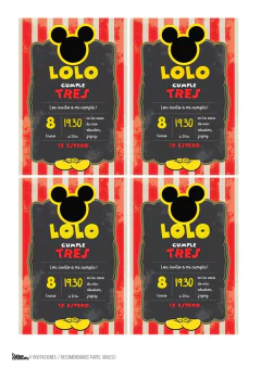 KIT IMPRIMIBLE MICKEY MOUSE - comprar online