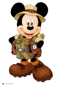 Kit imprimible Mickey Safari en internet