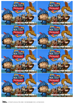Kit imprimible Mike el caballero - comprar online