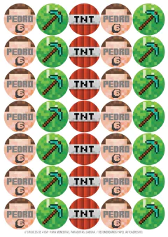 KIT IMPRIMIBLE MINECRAFT - Tres Cerditos Kits Imprimibles