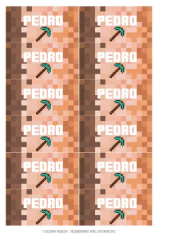 Imagen de KIT IMPRIMIBLE MINECRAFT