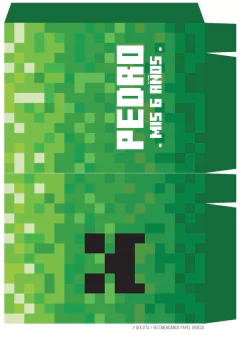 KIT IMPRIMIBLE MINECRAFT - tienda online