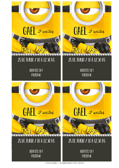 Kit imprimible Minions - comprar online