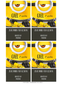 Kit imprimible Minions - comprar online