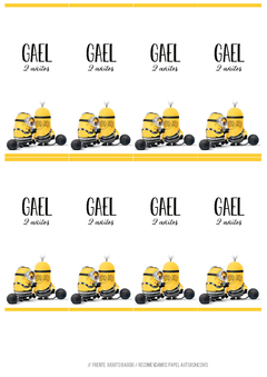 Kit imprimible Minions en internet
