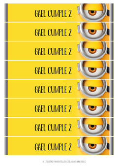 Imagen de Kit imprimible Minions