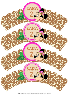 Kit imprimible Minnie Safari en internet