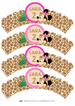 Kit imprimible Minnie Safari en internet