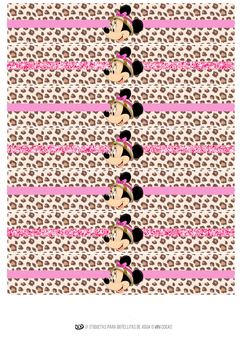 Kit imprimible Minnie Safari