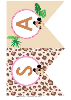 Kit imprimible Minnie Safari en internet