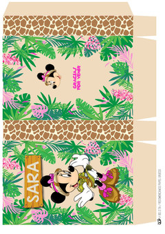 Imagen de Kit imprimible Minnie Safari