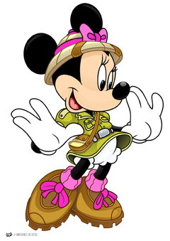 Kit imprimible Minnie Safari