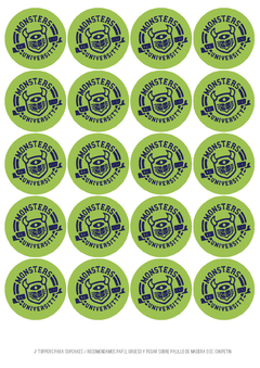 Kit imprimible Monsters - Tres Cerditos Kits Imprimibles