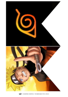 Kit imprimible Naruto - Tres Cerditos Kits Imprimibles