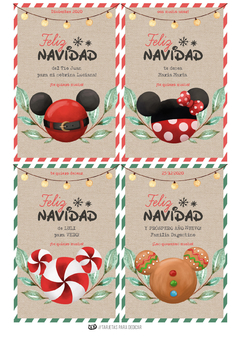 KIT IMPRIMIBLE NAVIDAD DISNEY - Tres Cerditos Kits Imprimibles