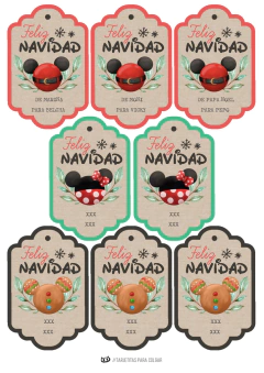 KIT IMPRIMIBLE NAVIDAD DISNEY - comprar online