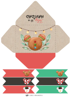 KIT IMPRIMIBLE NAVIDAD DISNEY - Tres Cerditos Kits Imprimibles