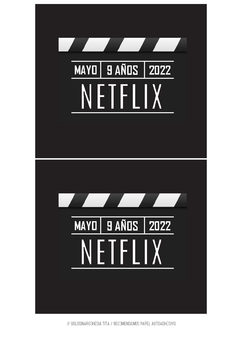Kit imprimible Netflix movie fans - comprar online