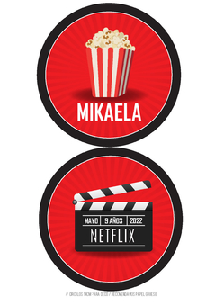 Imagen de Kit imprimible Netflix movie fans