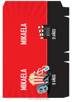 Kit imprimible Netflix movie fans - Tres Cerditos Kits Imprimibles
