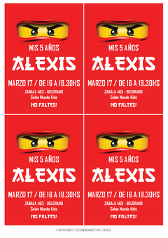 Kit imprimible Ninjago - comprar online
