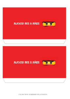 Kit imprimible Ninjago - tienda online