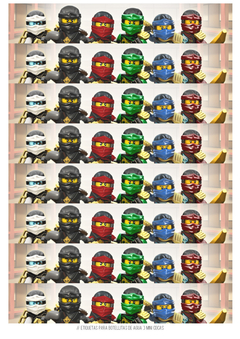 Imagen de Kit imprimible Ninjago