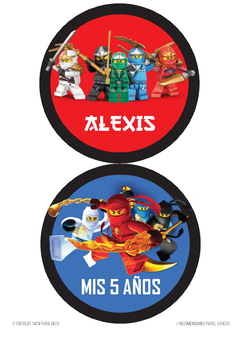 Kit imprimible Ninjago - tienda online