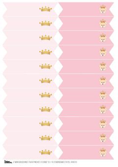 Kit imprimible Osita princesa | PDF editable - Tres Cerditos Kits Imprimibles