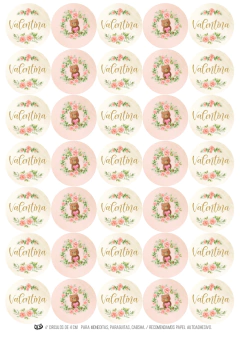 Kit imprimible Osita Shabby - comprar online