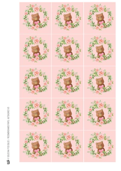 Imagen de Kit imprimible Osita Shabby