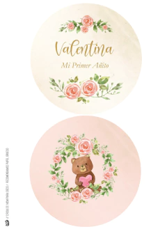 Kit imprimible Osita Shabby - Tres Cerditos Kits Imprimibles
