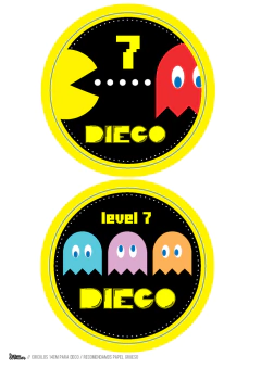 Imagen de KIT IMPRIMIBLE PACMAN