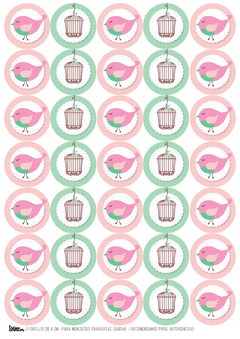 Imagen de Kit imprimible Pajaritos para nena