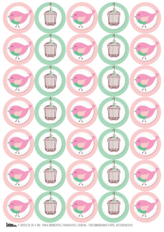 Imagen de Kit imprimible Pajaritos para nena