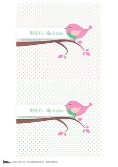 Kit imprimible Pajaritos para nena en internet