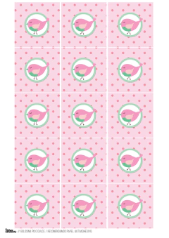 Kit imprimible Pajaritos para nena - tienda online