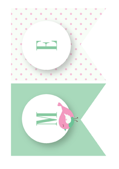 Kit imprimible Pajaritos para nena - Tres Cerditos Kits Imprimibles