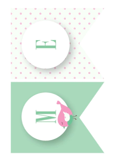 Kit imprimible Pajaritos para nena - Tres Cerditos Kits Imprimibles