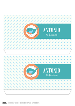Kit imprimible Pajaritos para varón - tienda online
