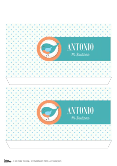 Kit imprimible Pajaritos para varón - tienda online