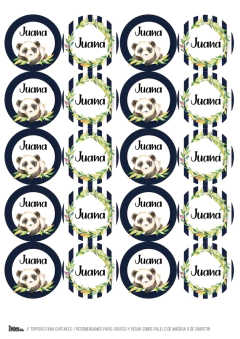 KIT IMPRIMIBLE PANDA - Tres Cerditos Kits Imprimibles